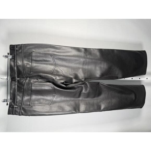 NWT The Kooples Black Leather Pants Size 40 - Picture 3 of 7